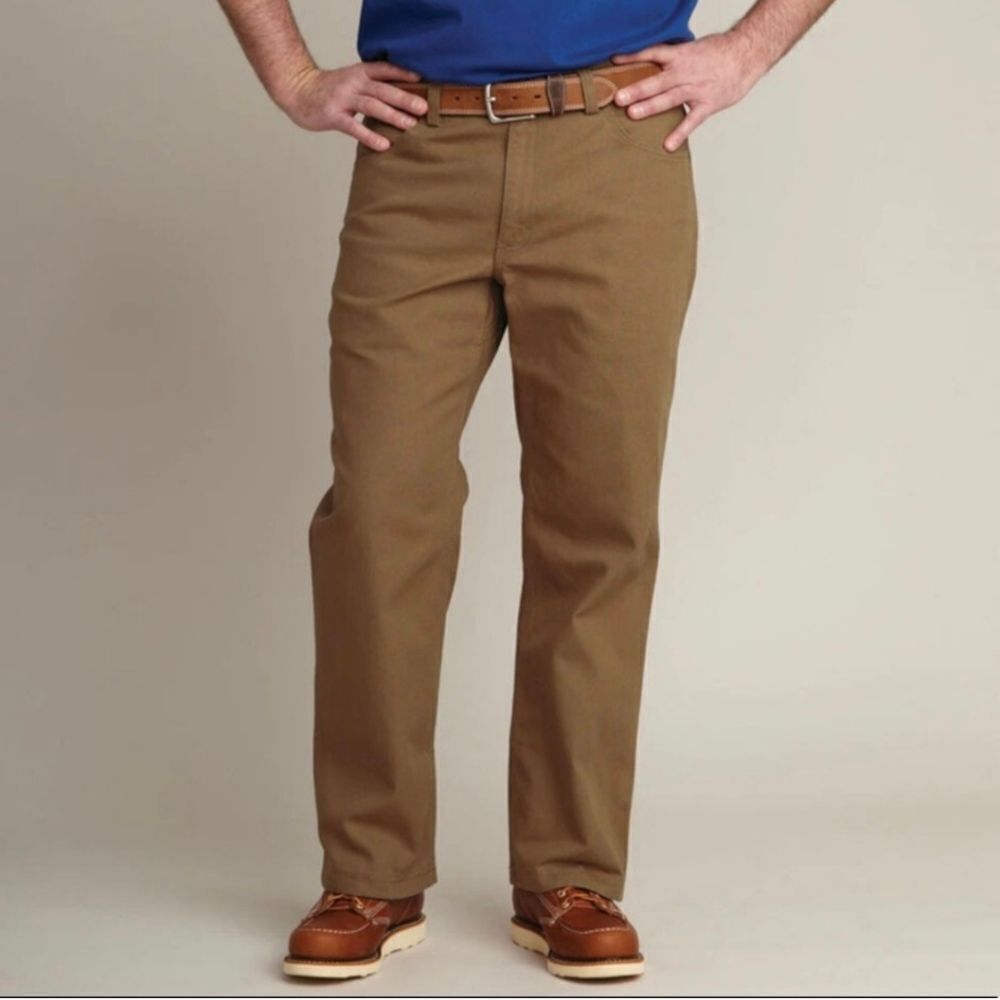 Duluth Trading Workwear‎ Heavyweight Canvas Fire Hose Pants Desert Khaki sz 38